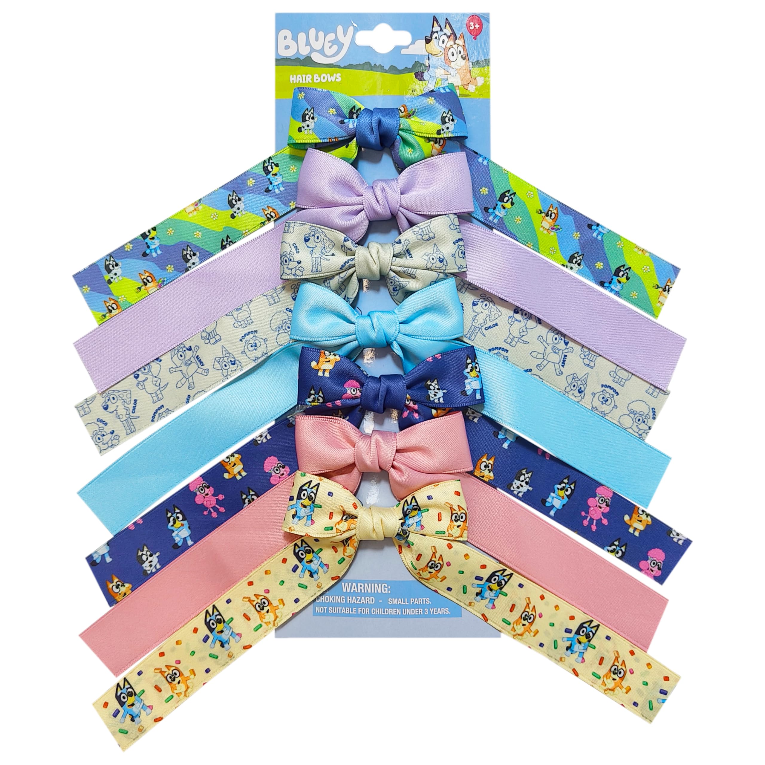 LUV HER Bluey bows elevate everyday looks with bright, kid-friendly prints.
