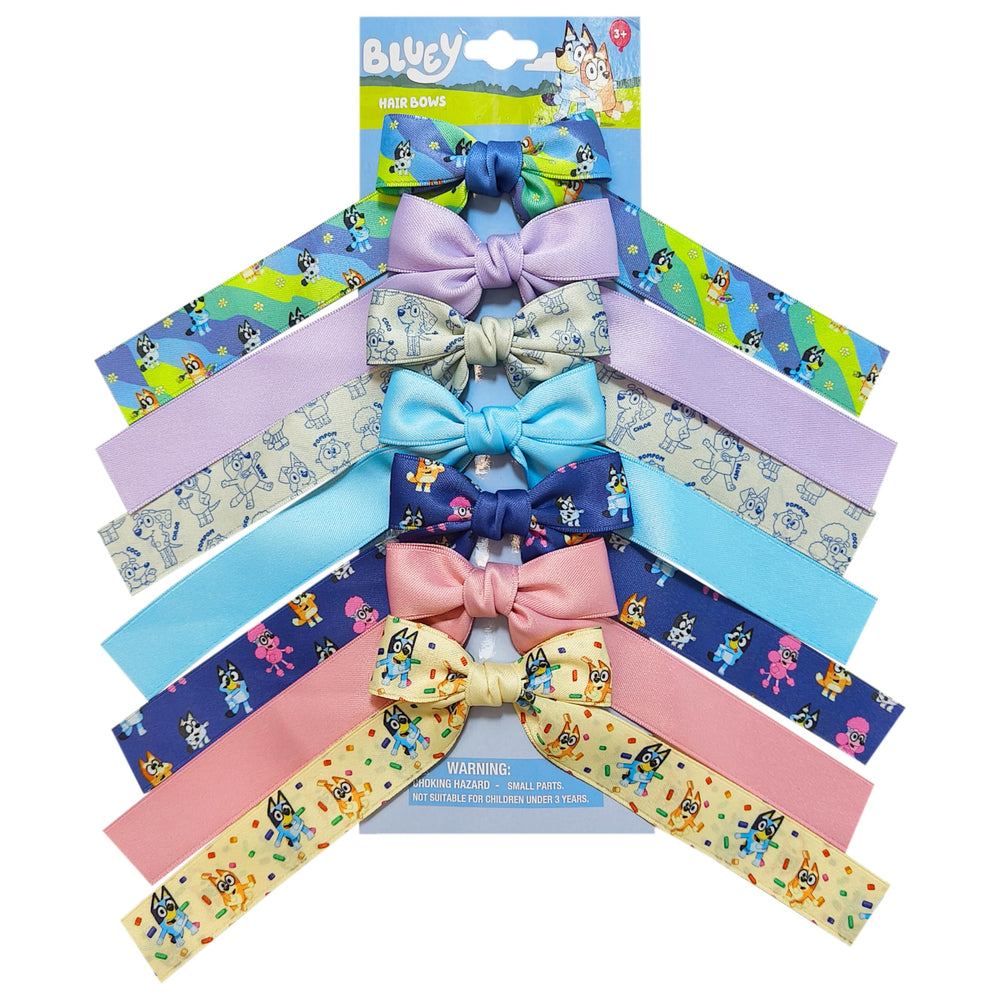 LUV HER Bluey bows elevate everyday looks with bright, kid-friendly prints.