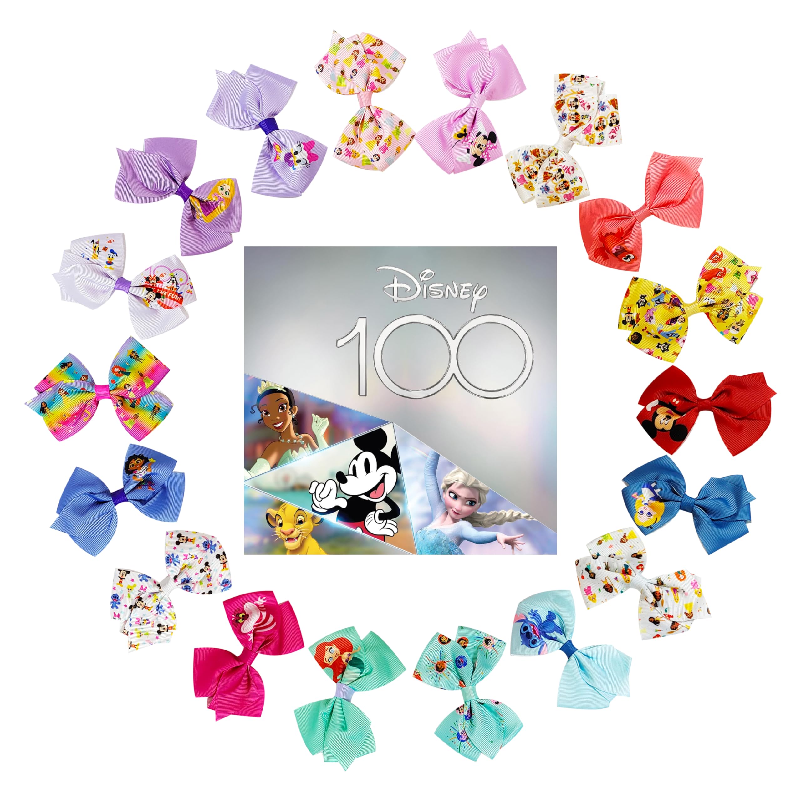 LUV HER Disney collection color variety bows for multiple outfits.