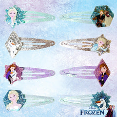 Luv Her Disney Frozen hair clips 8-pack front view ideal for fun, secure day wear
