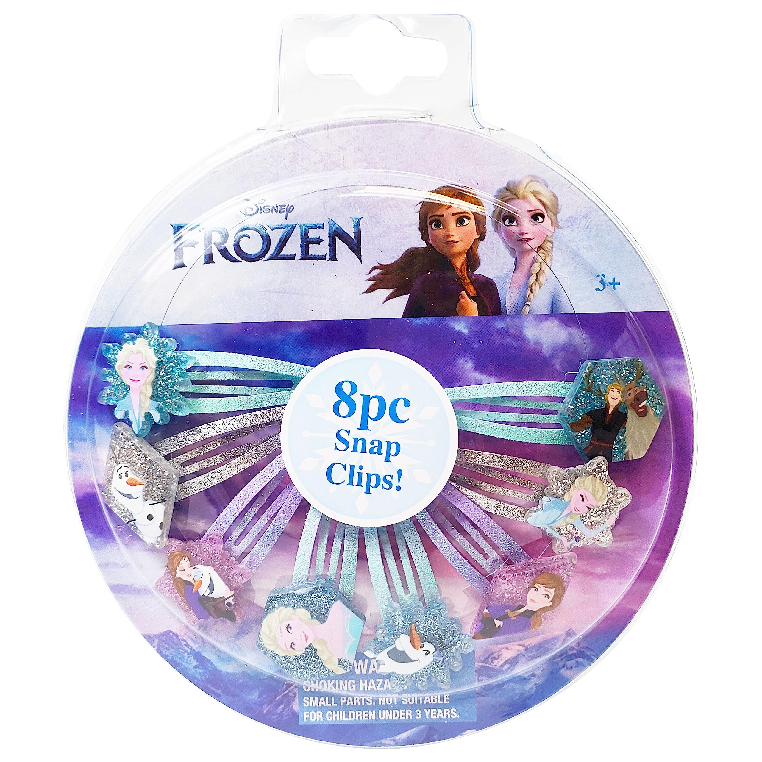 Luv Her Disney Frozen hair clips 8-pack colorful snaps side for quick, comfortable styling