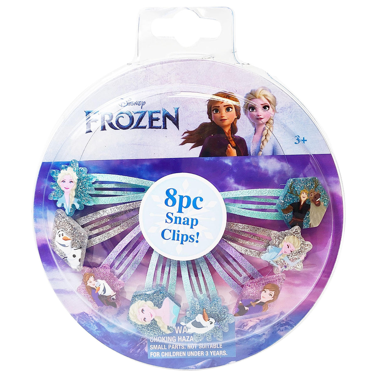 Luv Her Disney Frozen hair clips 8-pack colorful snaps side for quick, comfortable styling