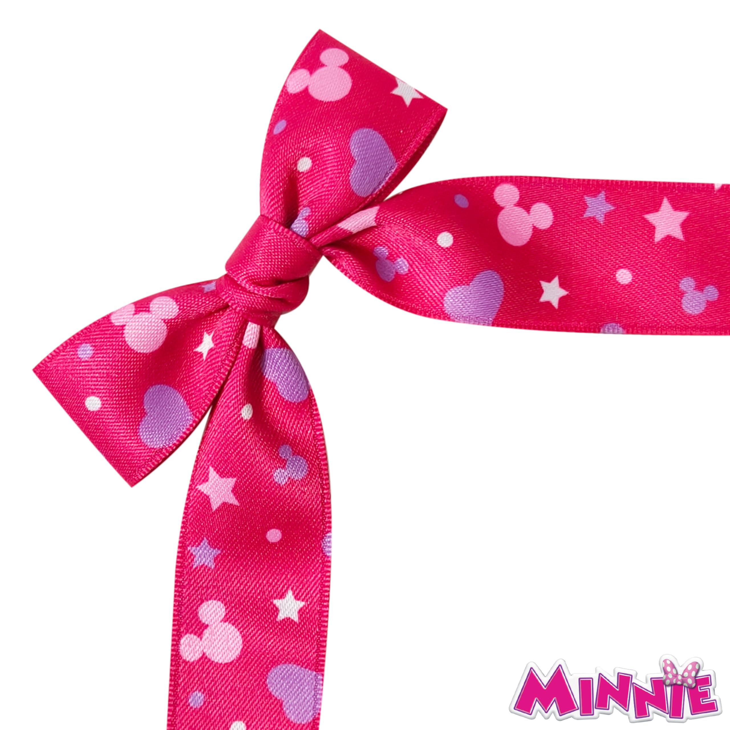 LUV HER Disney Minnie long tail bows with alligator clip for secure hold during play