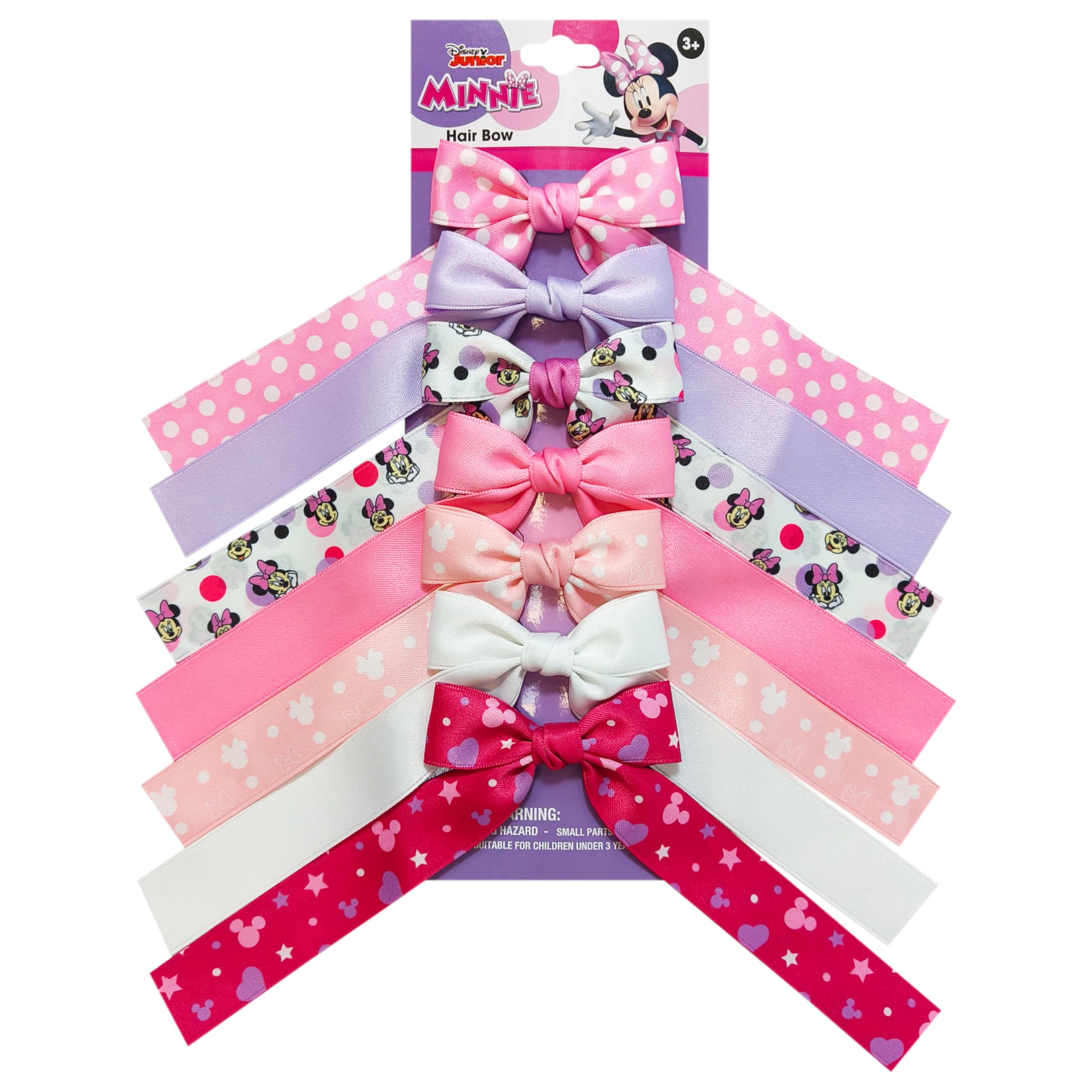 LUV HER Minnie long tail bows detailed stitching for durable kid-friendly accessories