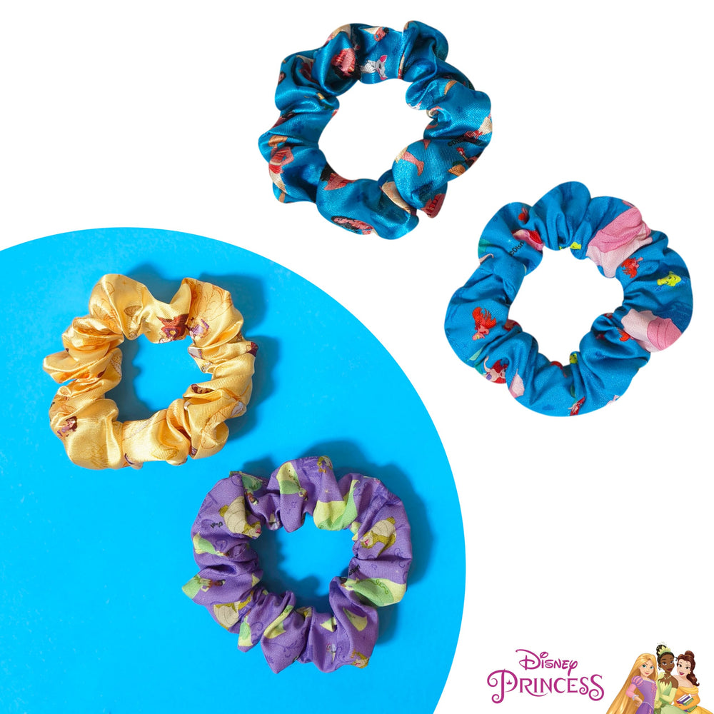 LUV HER Disney princess scrunchies ages 3+ use focus shows safe kid-friendly design.