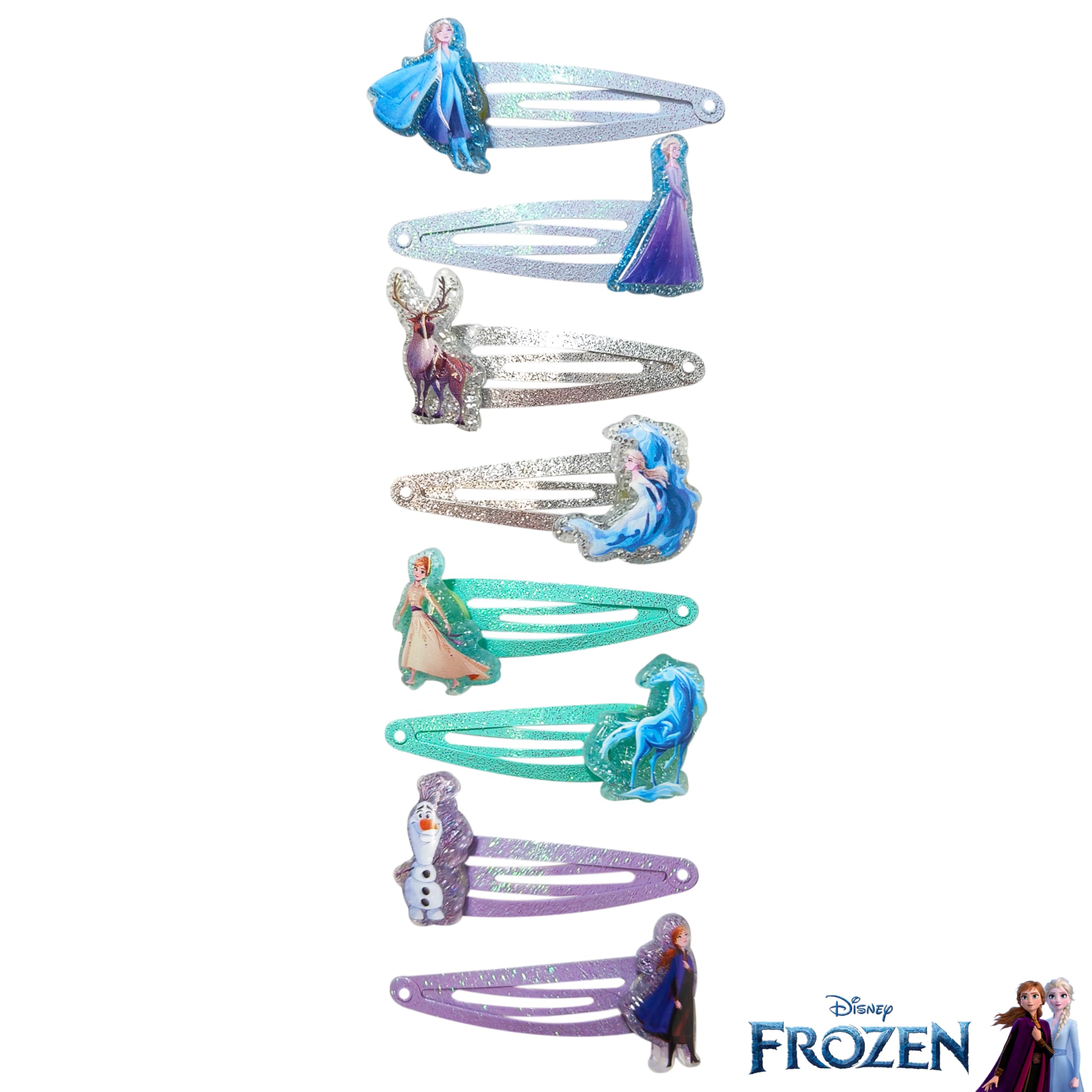 LUV HER Frozen hair clips color assortment ready for easy morning styling.