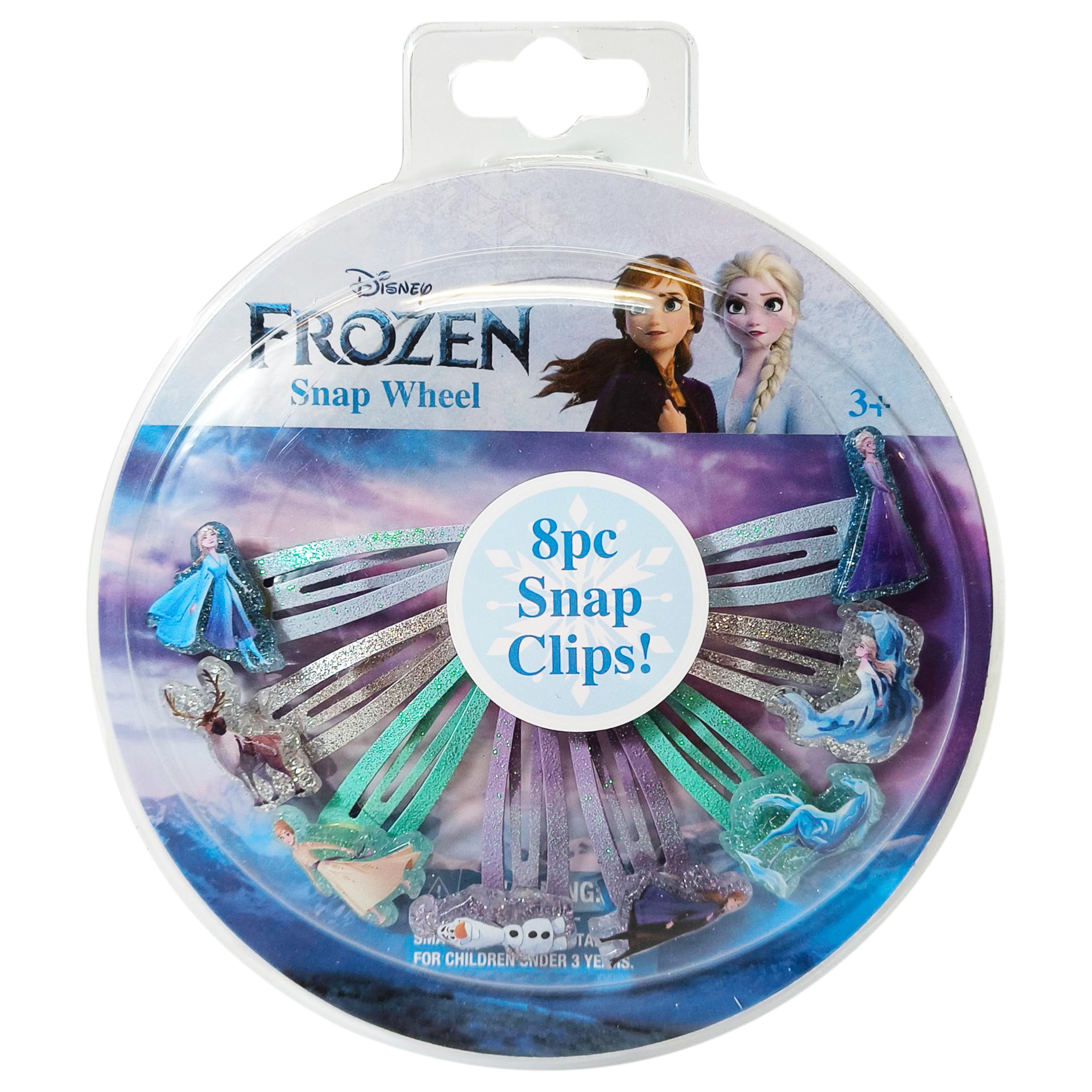 LUV HER Frozen clips worn in ponytails for bright, quick styling.