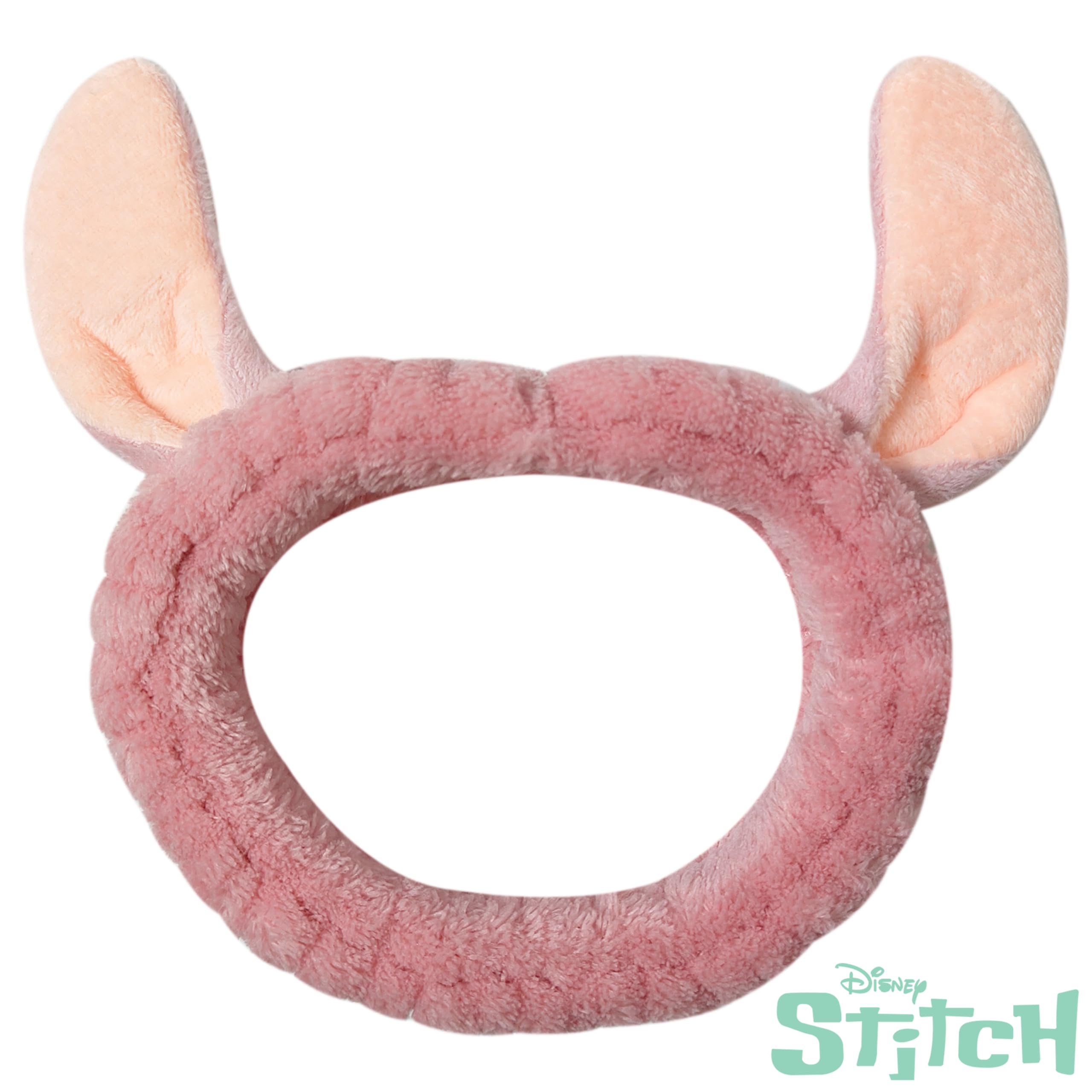 LUV HER Lilo and Stitch Angel headband side view, soft stretchy fabric for kids
