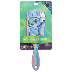LUV HER Lilo & Stitch kids brush front view showing gentle detangling in action.
