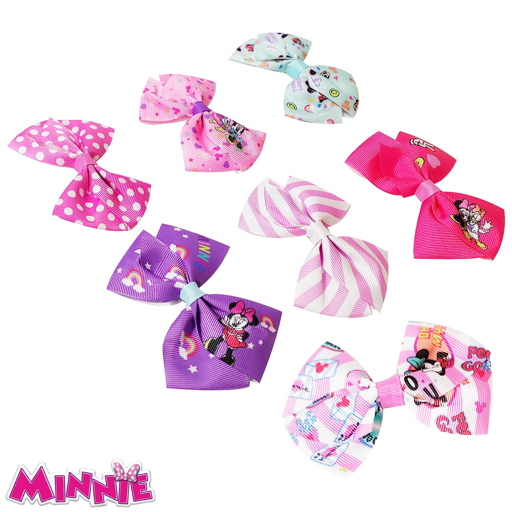 LUV HER Minnie 4-inch hair bows offer gentle styling for kids' delicate curls.