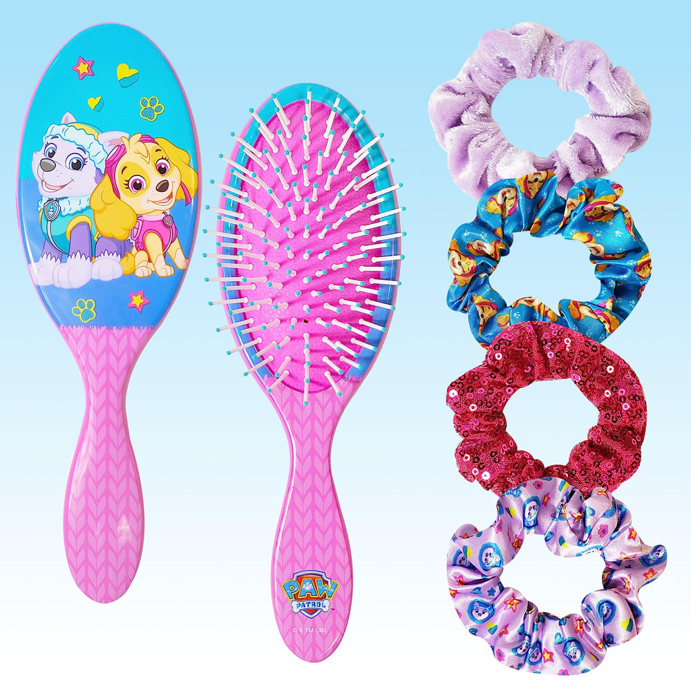 LUV HER Paw Patrol 9in detangling brush demonstrates gentle detangling for kids