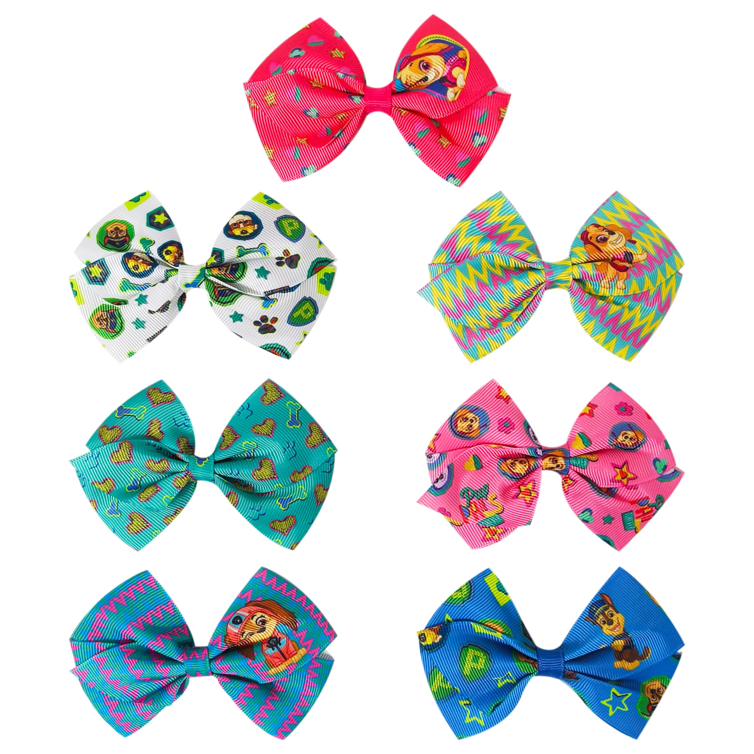 LUV HER Paw Patrol alligator clip with Everest print keeps ponytails in place outdoors
