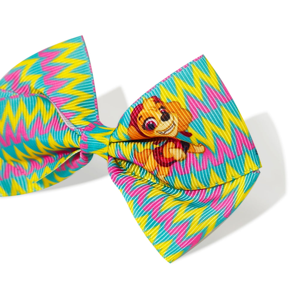 LUV HER Paw Patrol alligator clip with Rubble print keeps half-up styles neat