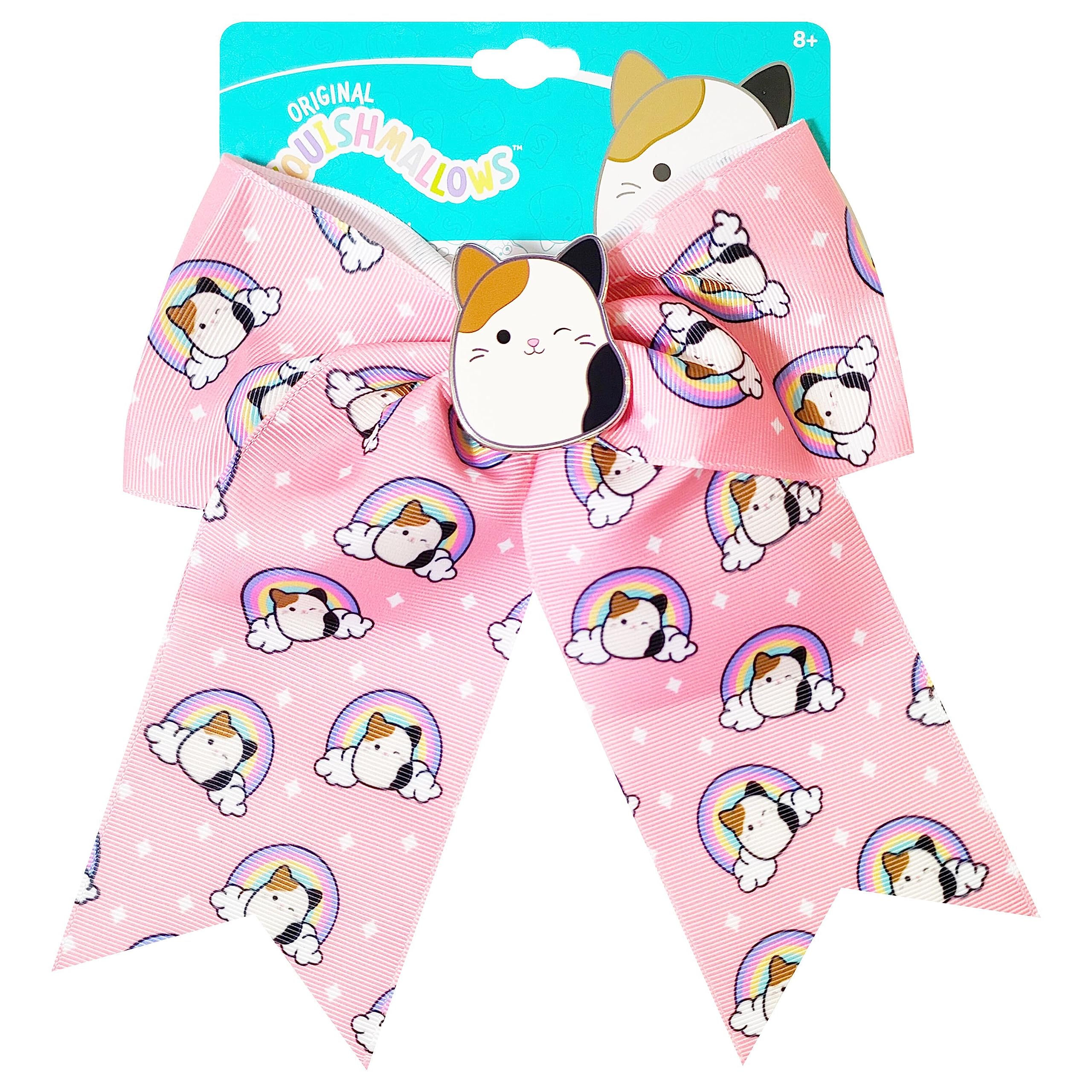 LUV HER Squishmallows hair bow large front view adds playful charm for everyday wear