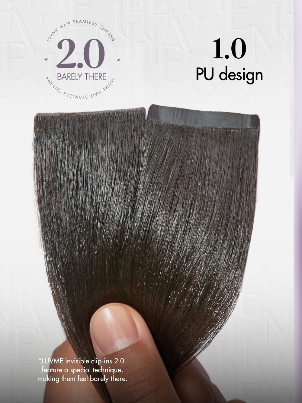 LUVME 110g six-piece Remy clip-ins deliver natural fullness
