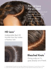 LUVME HAIR back view highlights full 180 density for voluminous look