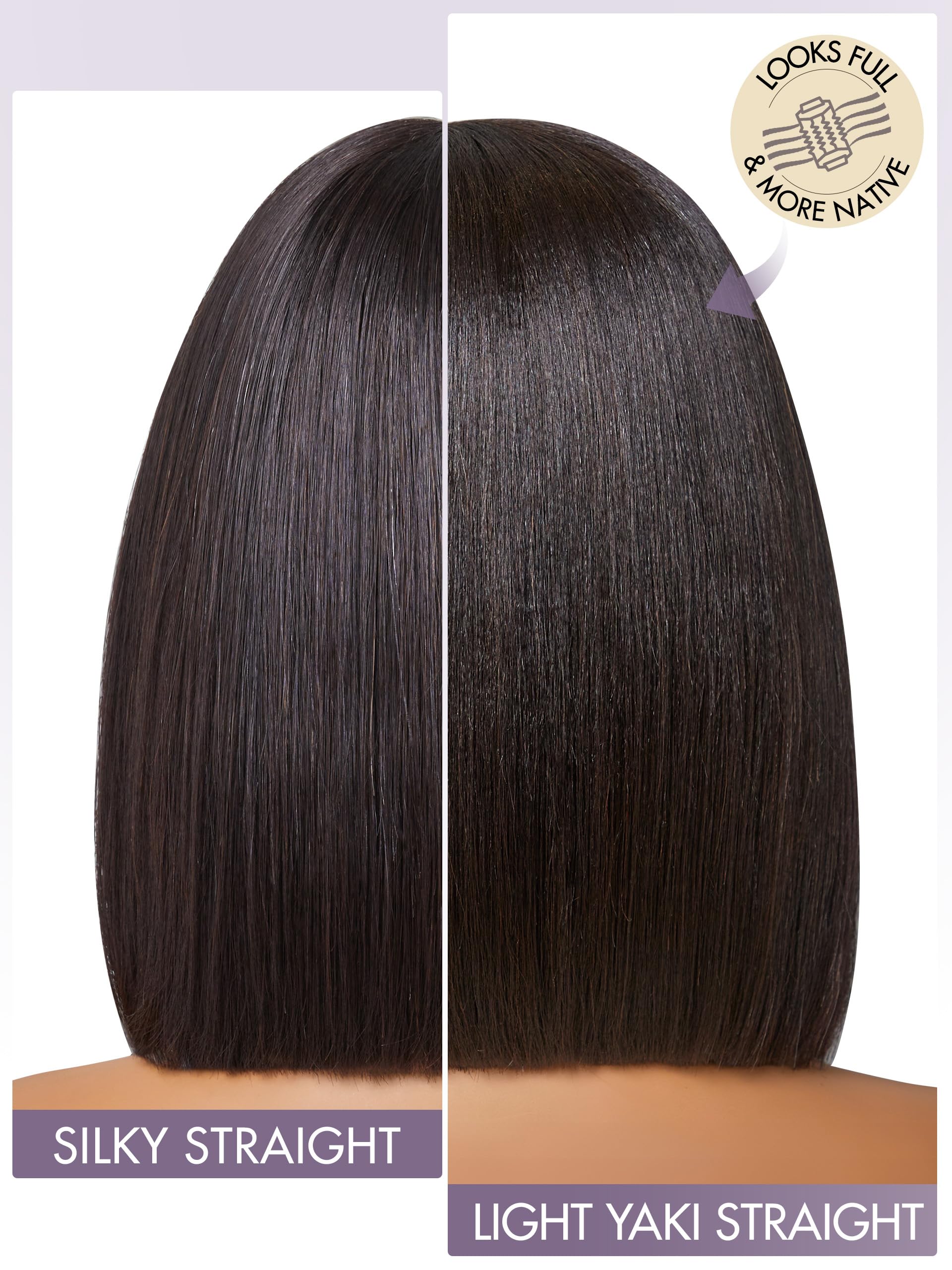 LUVME HAIR 180-density bob wig for fuller look and natural movement