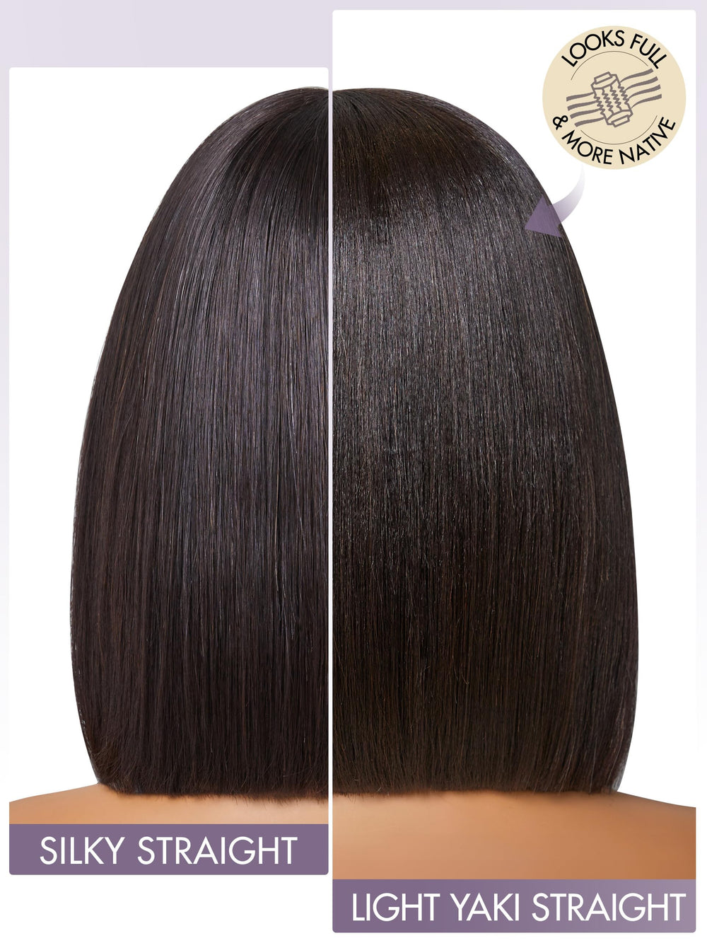 LUVME HAIR 180-density bob wig for fuller look and natural movement