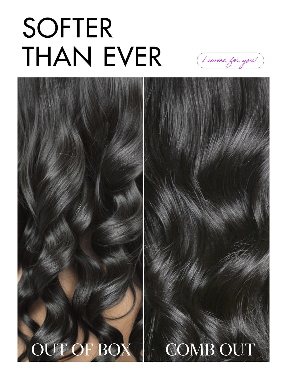 LUVME HAIR All-Day Comfort glueless design for easy, secure styling any day.
