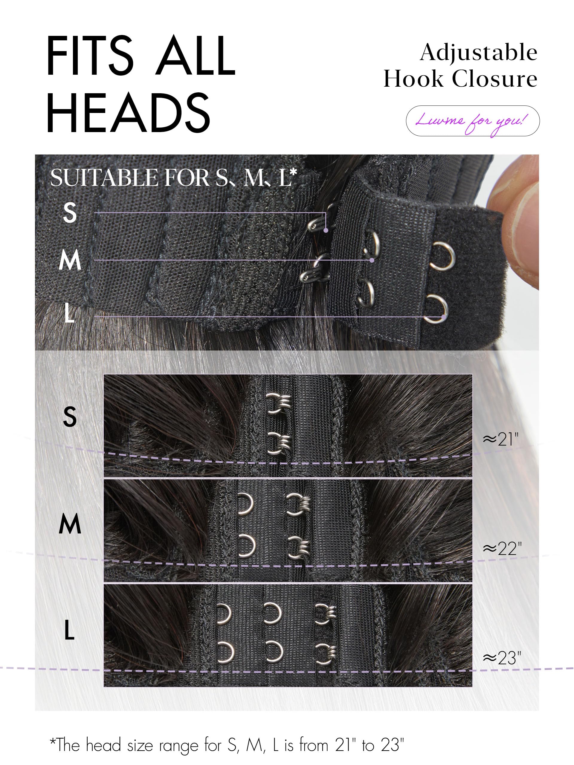 LUVME HAIR All-Day Comfort virgin hair texture highlights natural luster and versatile styling.