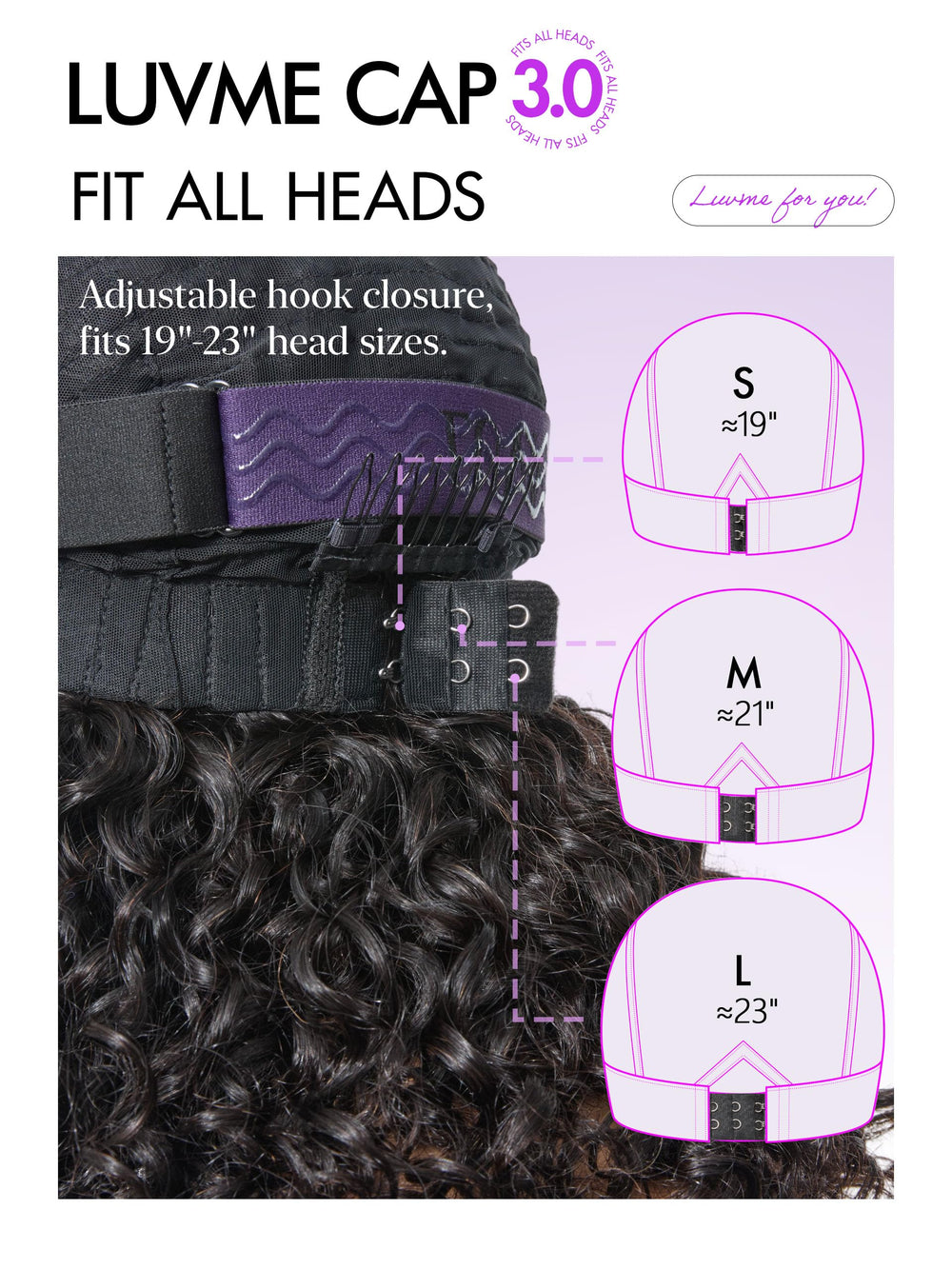 LUVME HAIR black wig showcased on model for a chic everyday look.