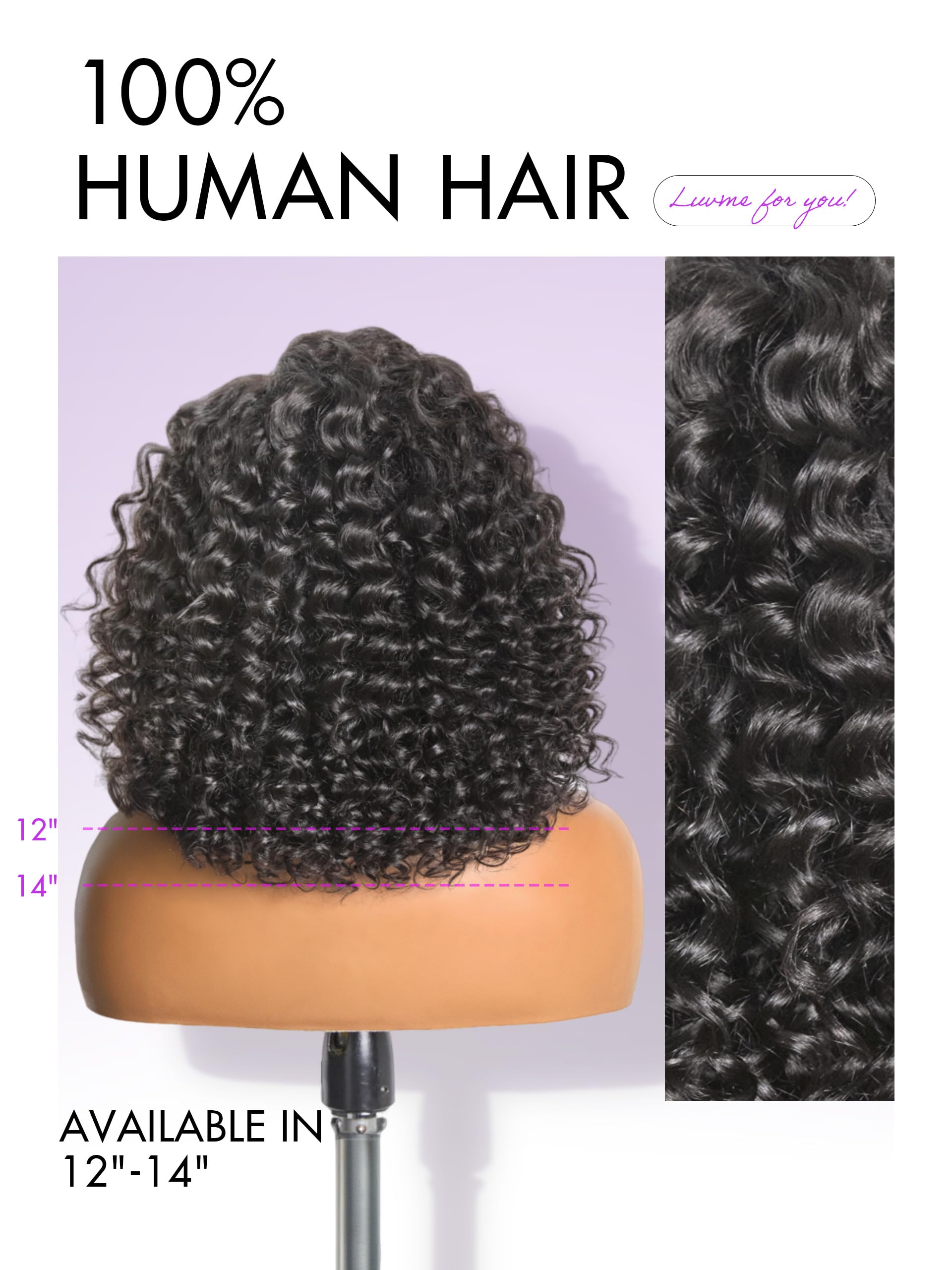 LUVME HAIR bleached knots side-part wig for a natural scalp appearance.
