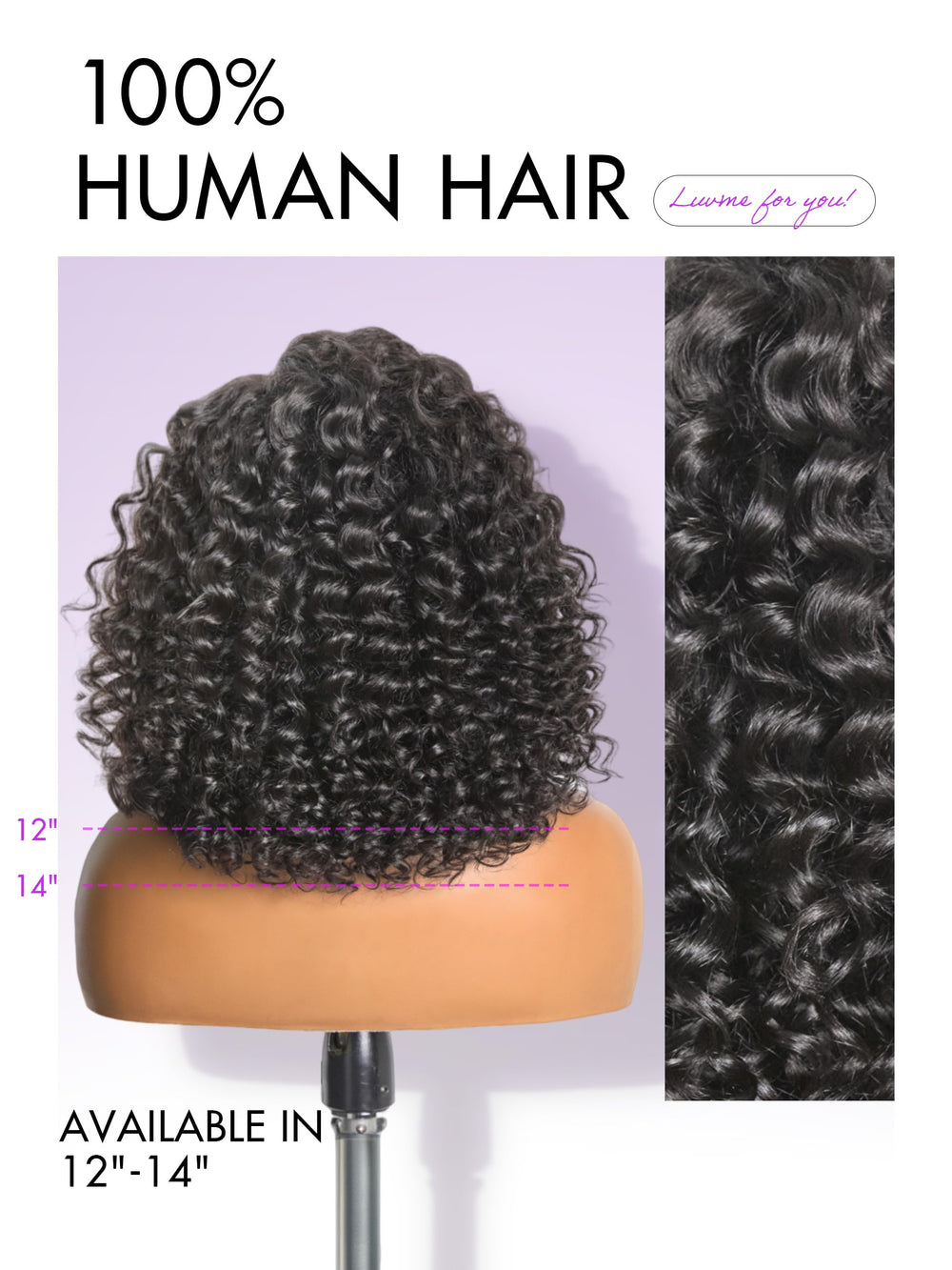 LUVME HAIR bleached knots side-part wig for a natural scalp appearance.