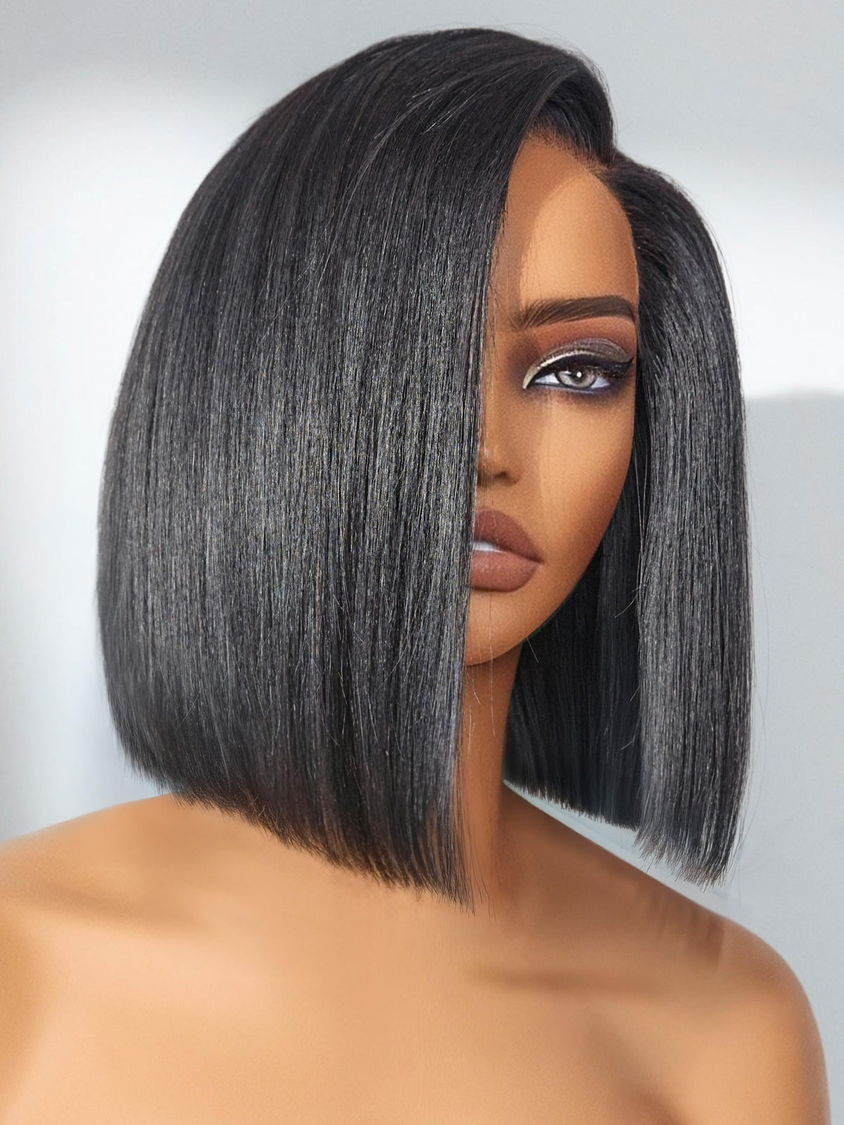 LUVME HAIR bob wig front view for a natural, ready-to-wear look.