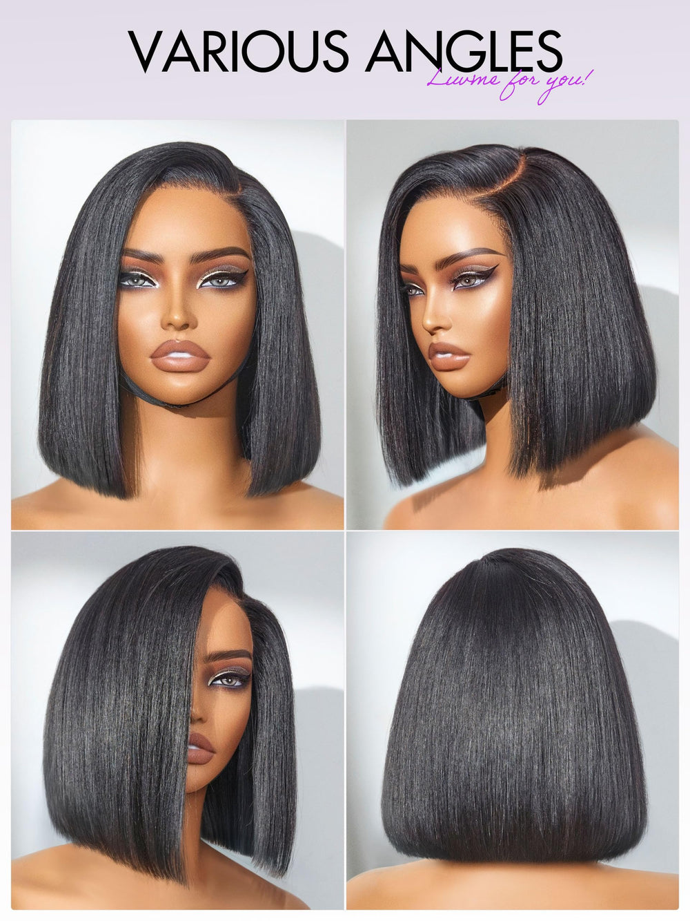 LUVME HAIR straight bone-straight look highlights sleek everyday style.