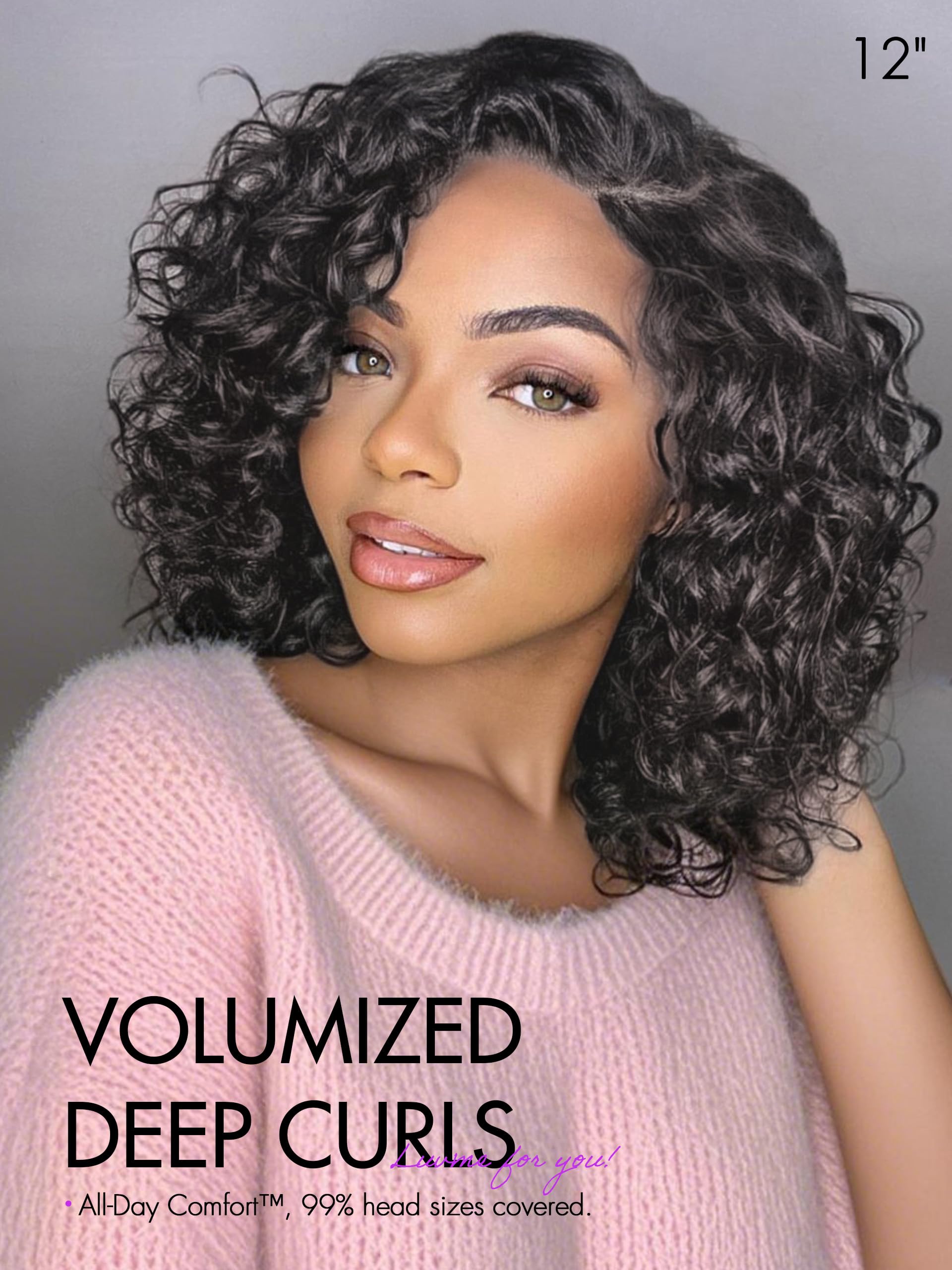 LUVME HAIR glueless lace-front assembly for quick wear and secure fit.