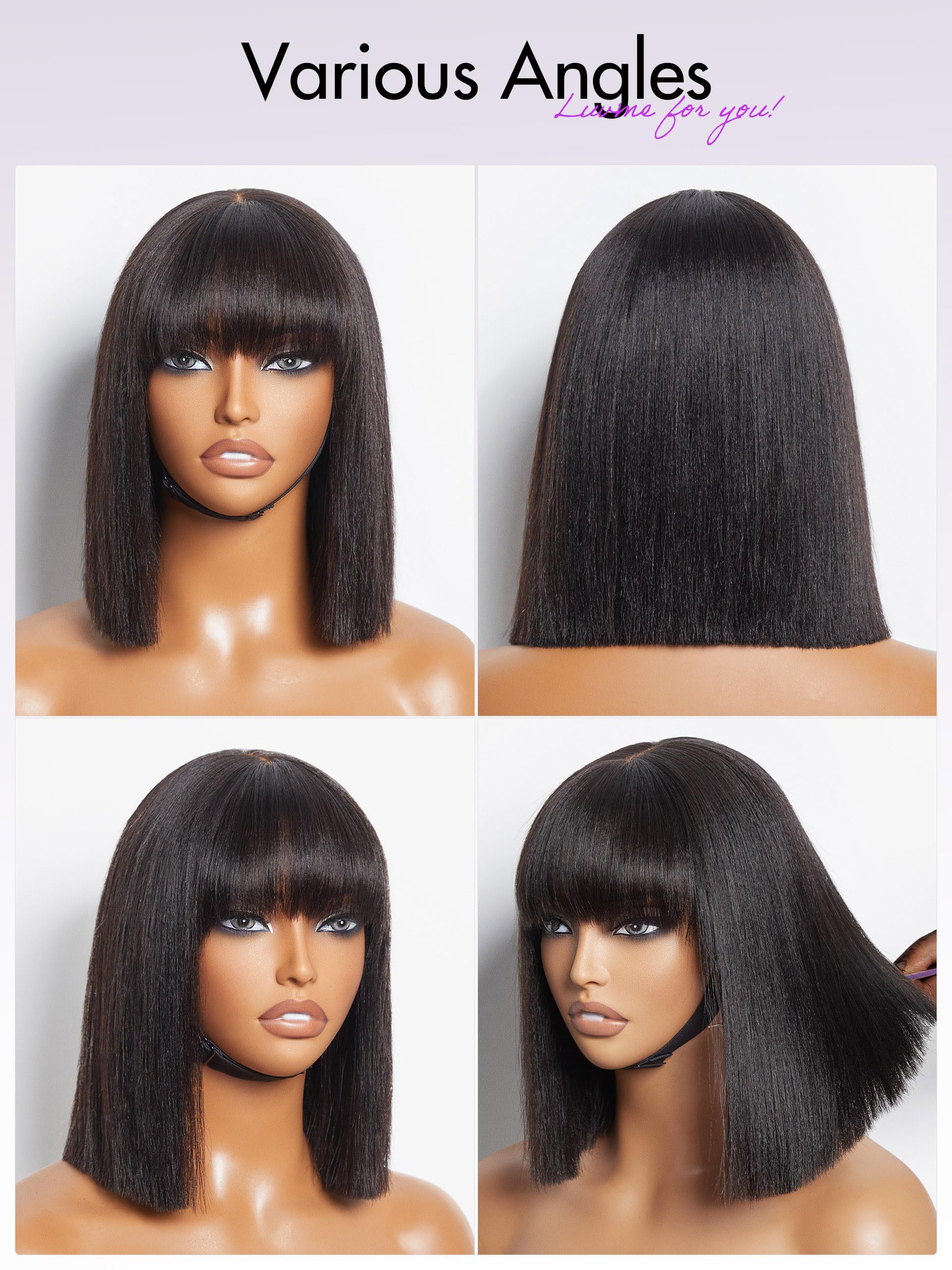 LUVME HAIR hd lace cap wig realistic scalp and breathable wear