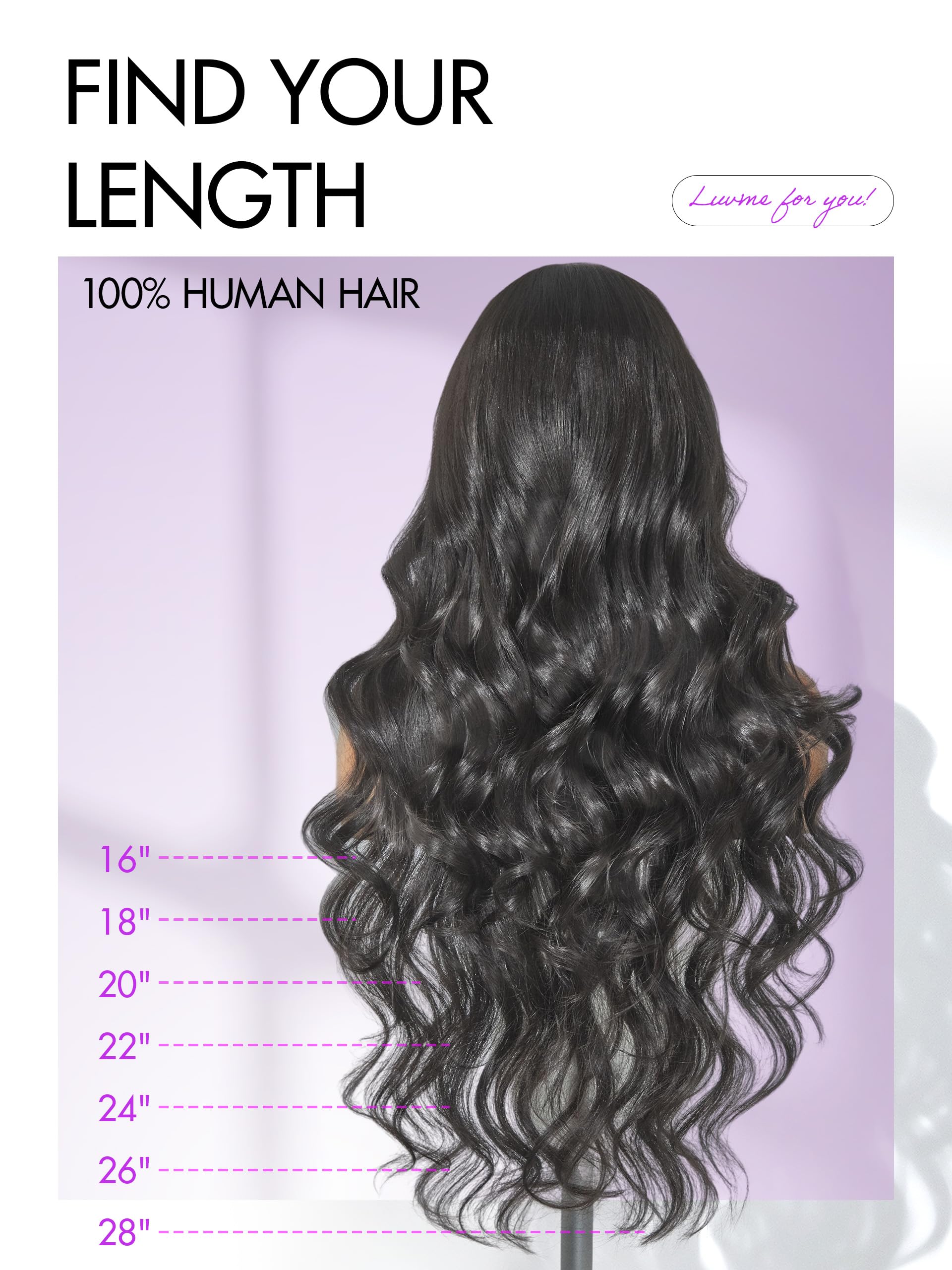 LUVME HAIR natural black color image demonstrates versatile shade for everyday style