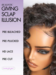 LUVME HAIR pre-cut plucked HD lace short wig for ready-to-go versatility.