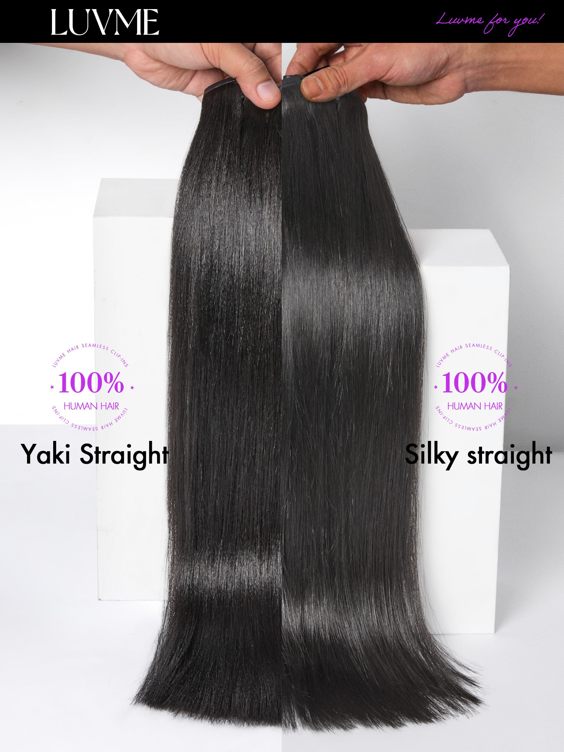 LUVME heat styling tips keep extensions safe below 250°F.