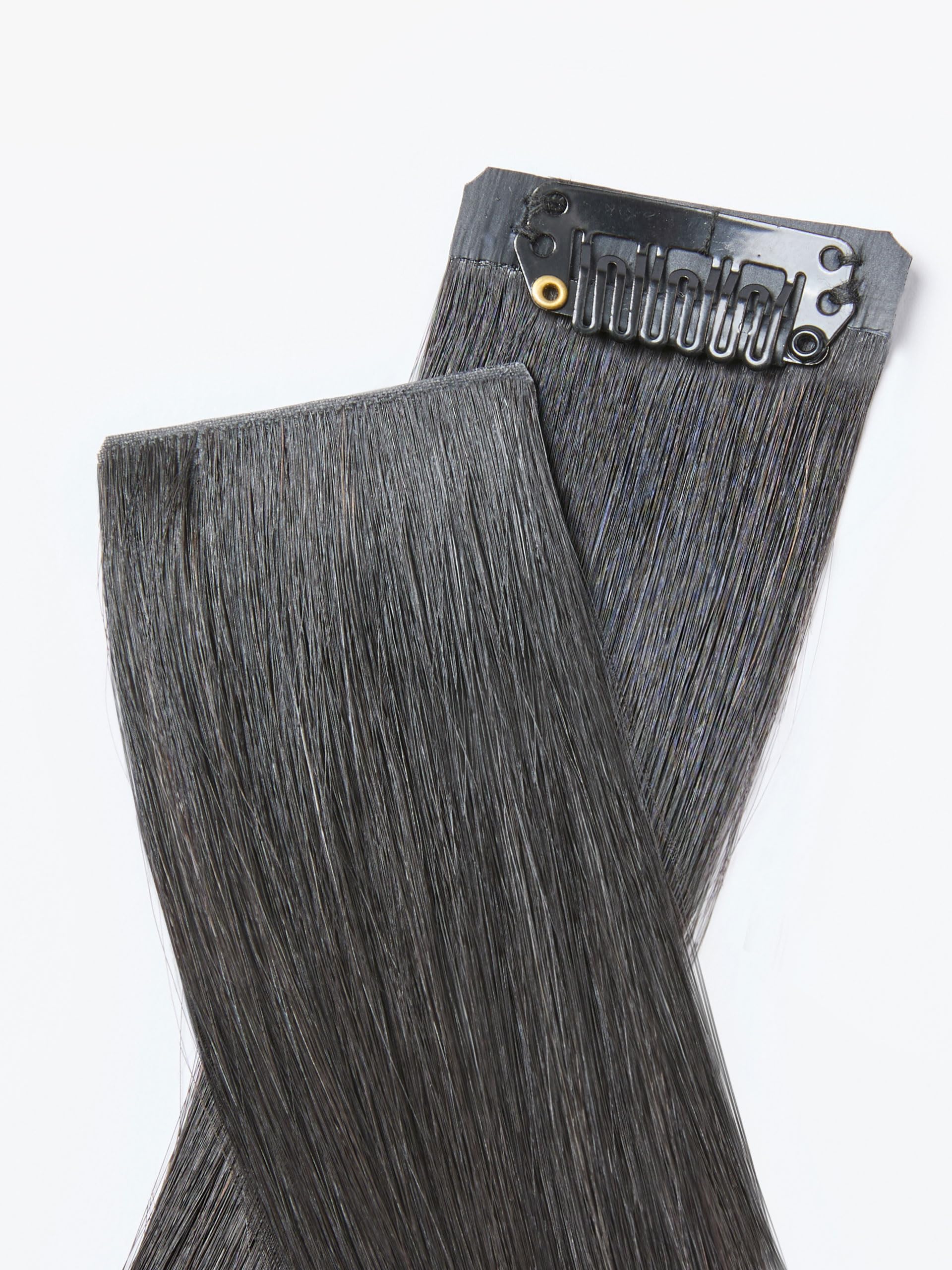 LUVME natural-black 12pcs clip-ins deliver fuller volume and natural color blend.