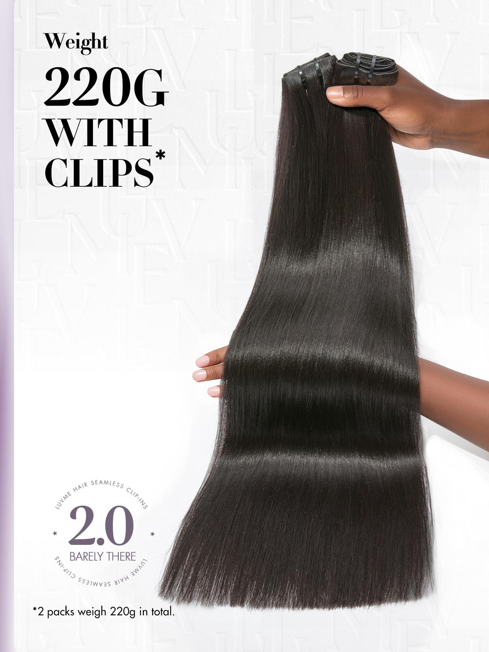 LUVME seamless PU weft lies flat for undetectable scalp integration.