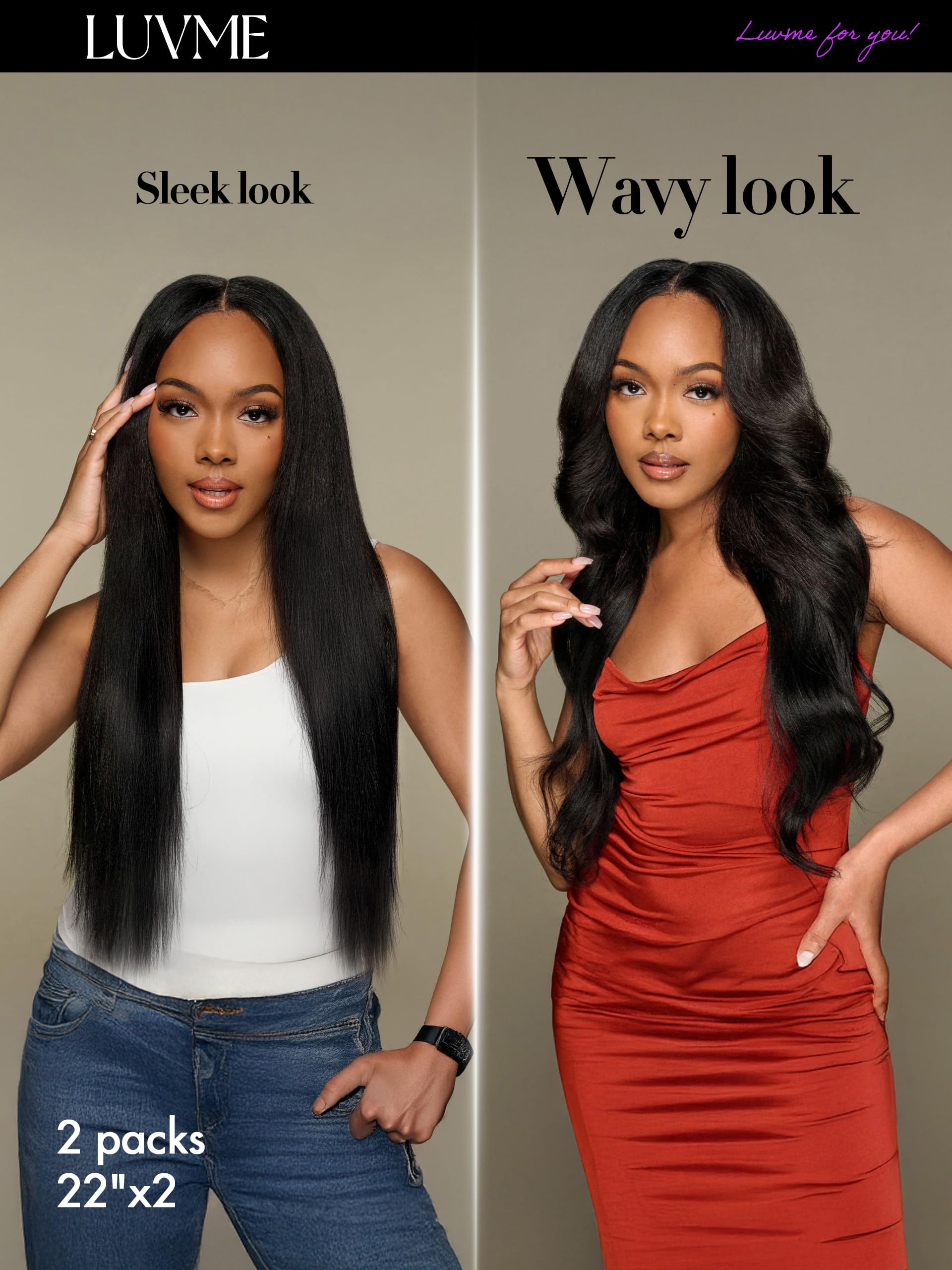LUVME thin PU weft close-up showing seamless, skin-like construction.