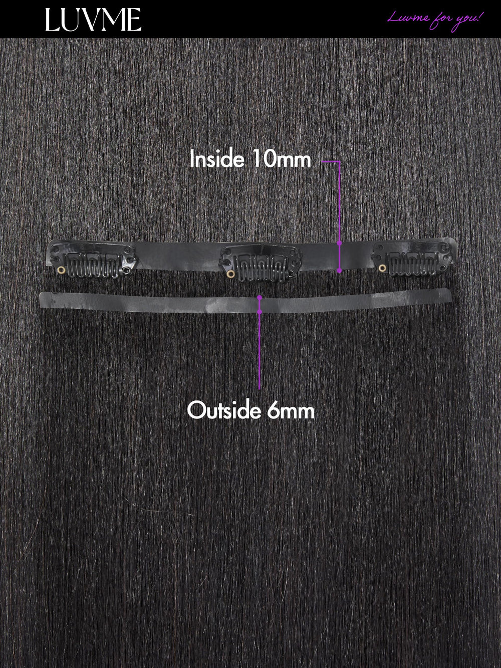 LUVME Yaki color-match clip-in near skin tone for natural integration.
