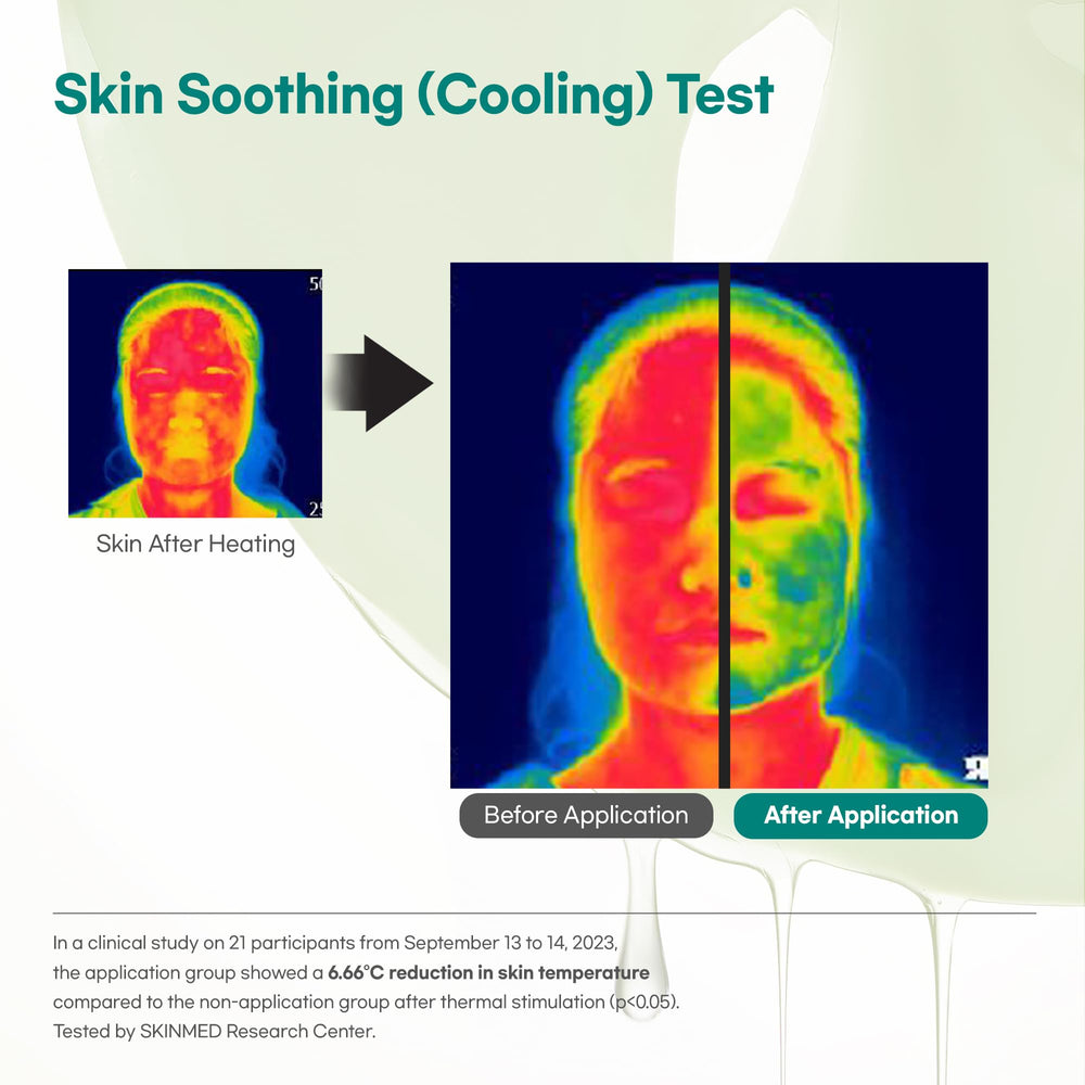 LUVUM Calming Repair Cica Mask applying essence absorption on skin