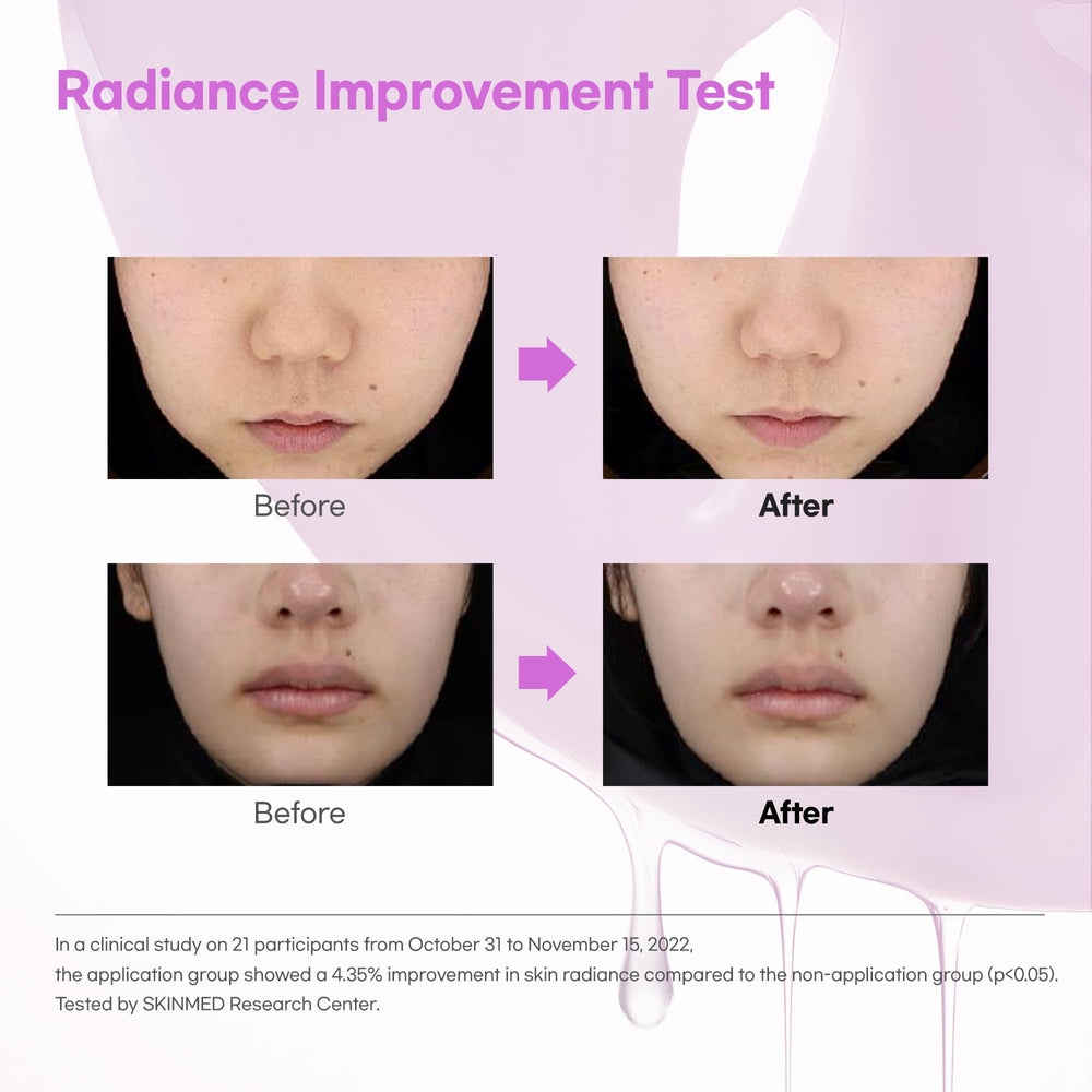 LUVUM after-use glow and plump appearance in morning light