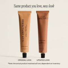 Lux Unfiltered N°24 cocoa-seed-butter closeup highlights rich nourishing moisture