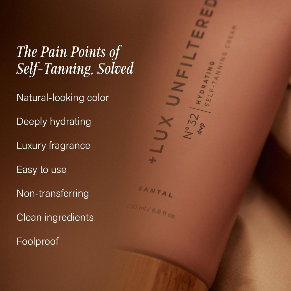 Lux Unfiltered N°32 cream-texture emphasizes hydrating finish with shea butter and squalane