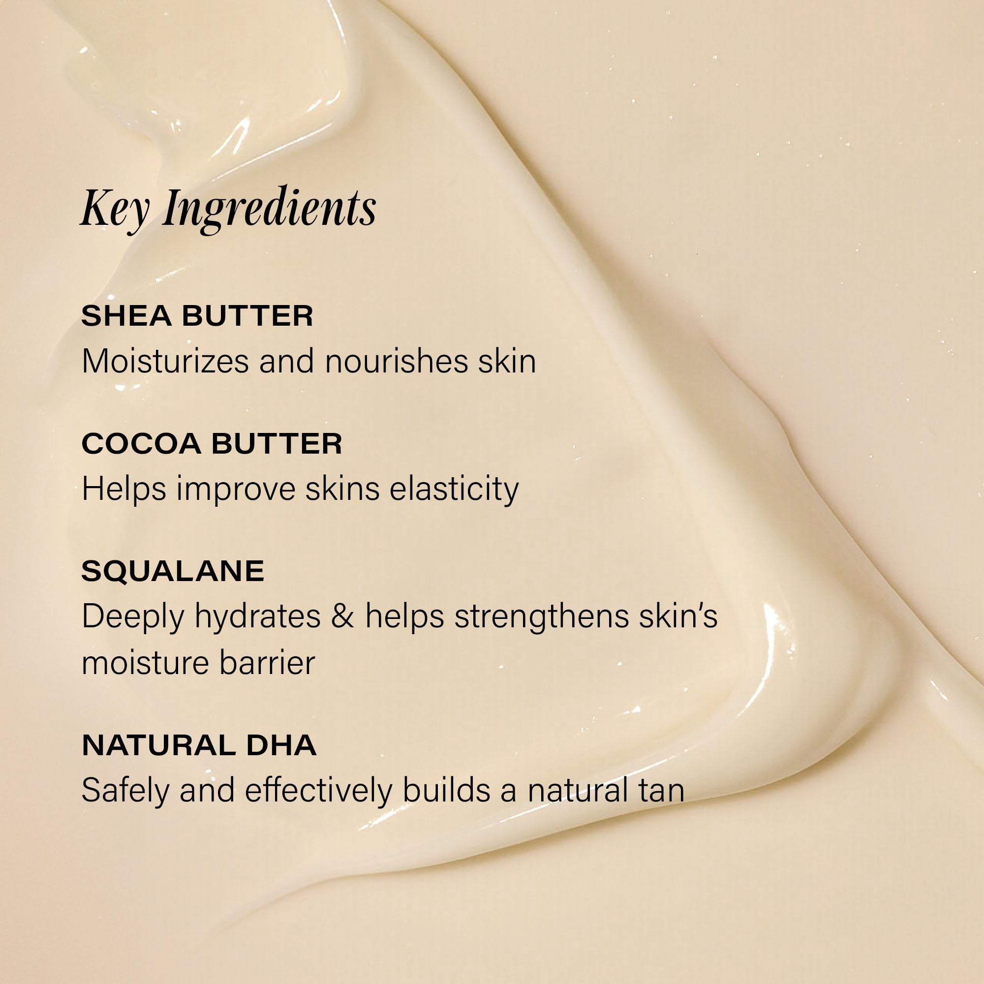 Lux Unfiltered N°32 bottle highlights squalane and avocado oil for moisturized sunless tanning