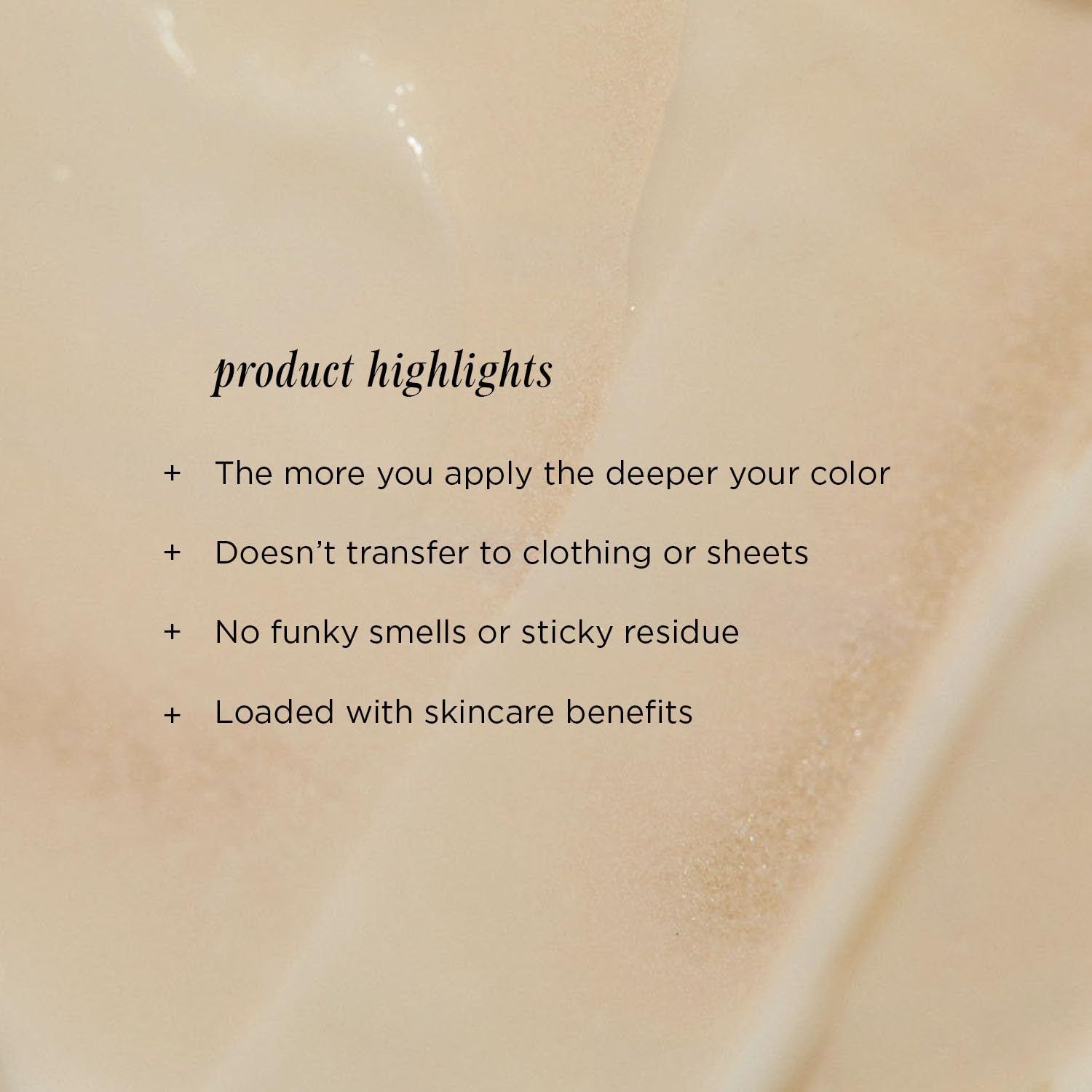 Lux Unfiltered N°32 application demonstrates quick-dry, non-sticky finish on skin.