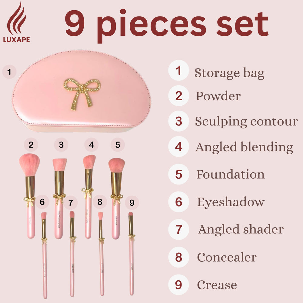 Luxape Bow daily use bundle keeps makeup tools organized