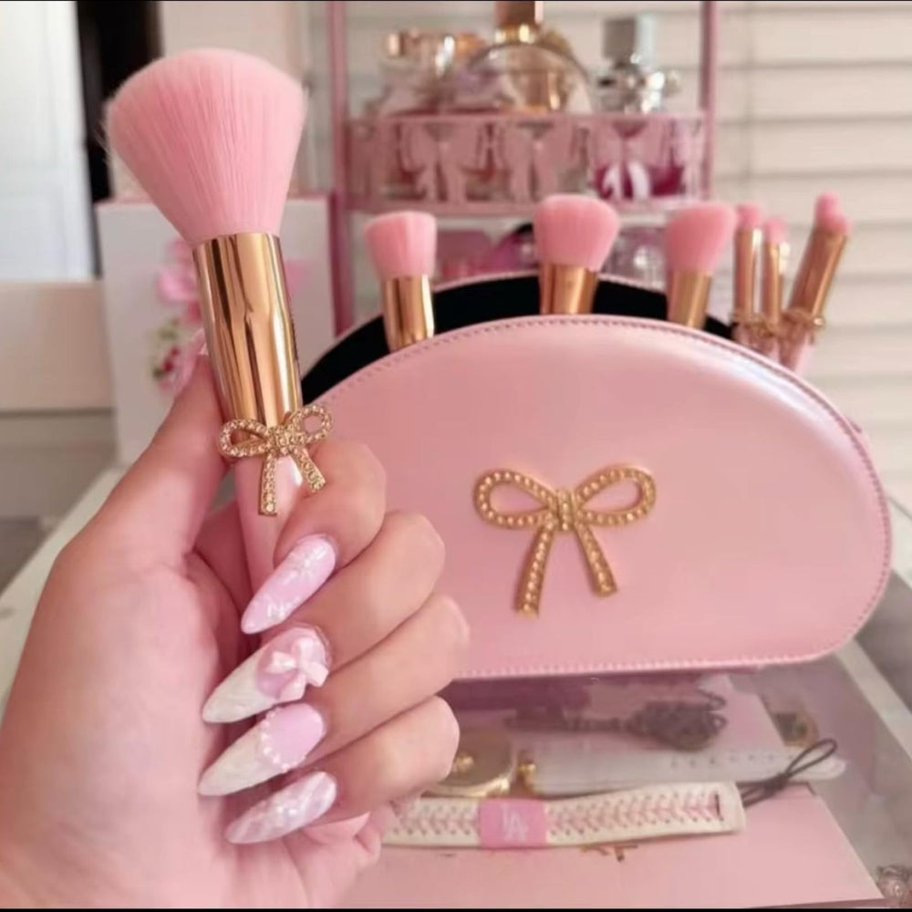 Luxape Bow vanity display friendly set complements any beauty space