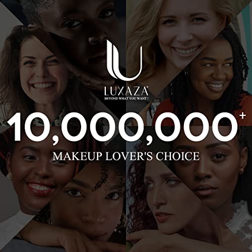 Luxaza coordinated color set demonstrated on eyelid