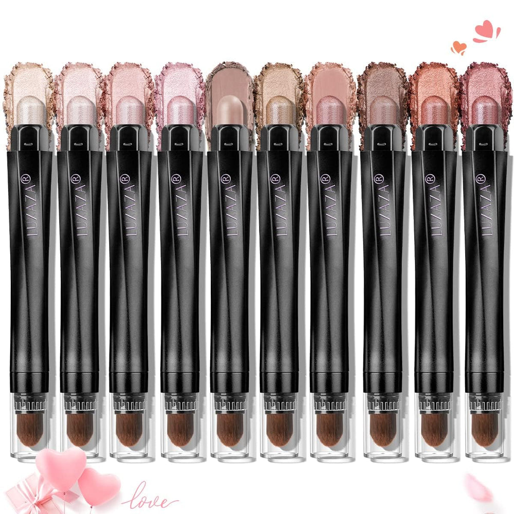 LUXAZA eyeshadow stick hexagonal grip enables precise application