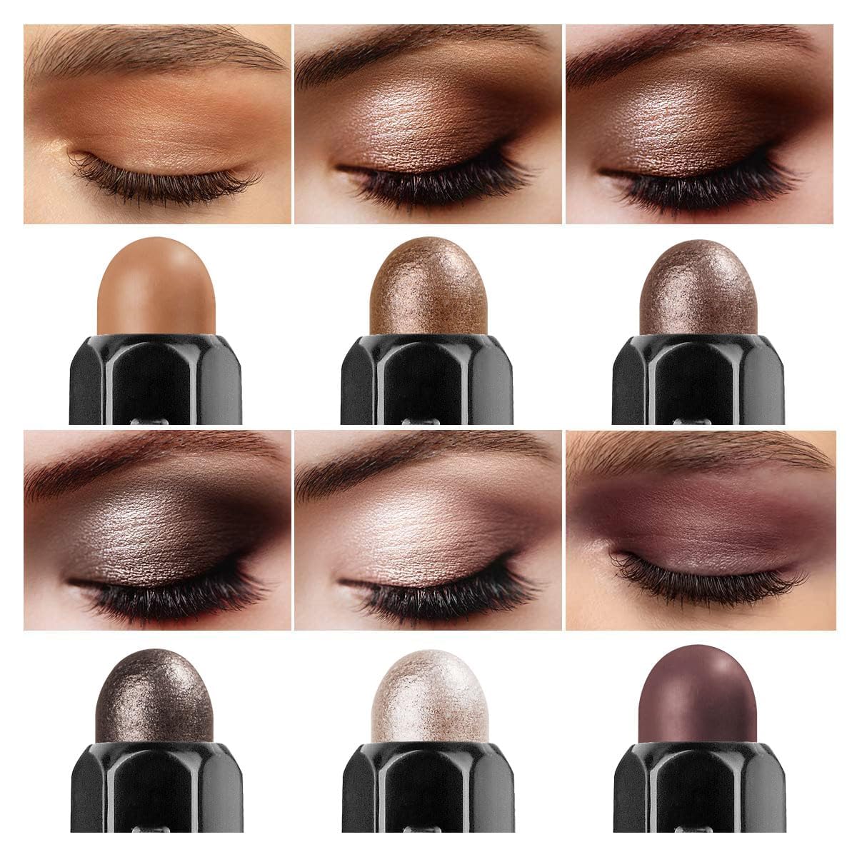 Luxaza eyeshadow stick long-wear waterproof formula for all-day color.