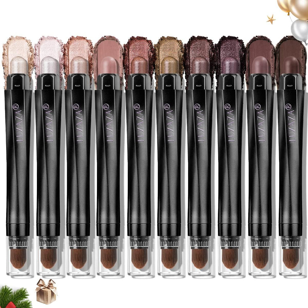 LUXAZA eyeshadow stick matte champagne neutral swatch for smooth, long-lasting color